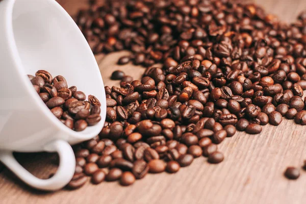 Una taza de café recién hecho patrón de cafeína bebida — Foto de Stock