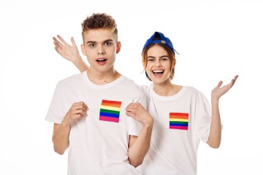 çift Flag lgbt transseksüel cinsel azınlıklar hafif arka plan