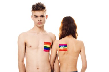 çift Flag lgbt transseksüel cinsel azınlıklar hafif arka plan