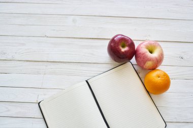 diyet defteri meyve sağlıklı kahvaltı hafif arka plan