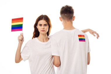 çift Flag lgbt transseksüel cinsel azınlıklar hafif arka plan