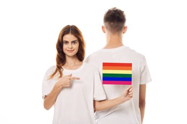 Sevgili Igbt bayrak transseksüel topluluk arkadaşlığı