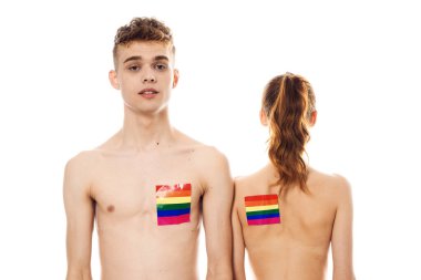 çift Flag lgbt transseksüel cinsel azınlıklar hafif arka plan