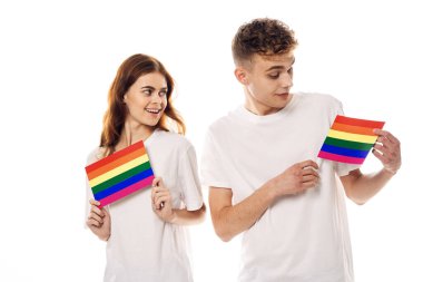 çift Flag lgbt transseksüel cinsel azınlıklar hafif arka plan