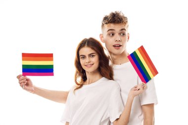 çift Flag lgbt transseksüel cinsel azınlıklar hafif arka plan