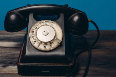 Retro telefon nostalji iletişim antika yakın çekim teknolojisi