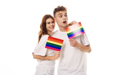çift Flag lgbt transseksüel cinsel azınlıklar hafif arka plan