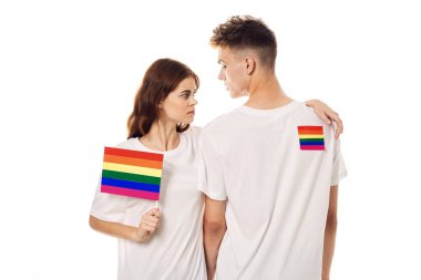 çift Flag lgbt transseksüel cinsel azınlıklar hafif arka plan