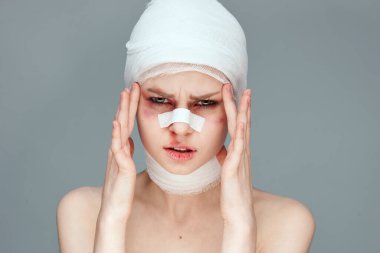 Kadın estetik ameliyat çıplak omuzlar stüdyo yaşam tarzı