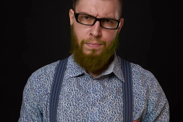 Emotional business man manager office posing — Stock Photo, Image