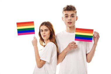 çift Flag lgbt transseksüel cinsel azınlıklar hafif arka plan