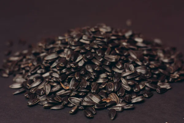 Семена подсолнечника с крупным планом — стоковое фото