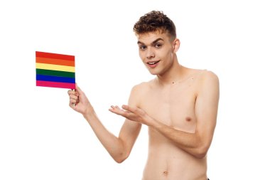 Erkek makyajı çapraz giyinen Lgbt topluluğu poz veriyor.