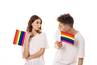 çift Flag lgbt transseksüel cinsel azınlıklar hafif arka plan