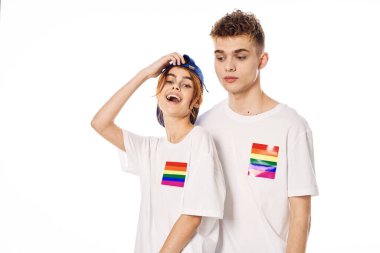 çift Flag lgbt transseksüel cinsel azınlıklar hafif arka plan