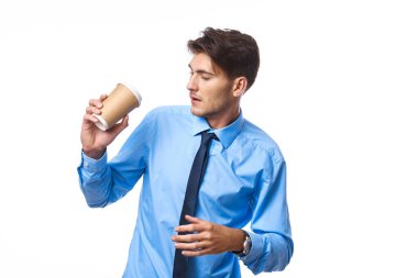 Müdürlük işi kahve fincanı arkaplanını kırmak