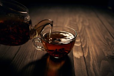 Çay, sıcak içecek geleneksel tören kahvaltısı.