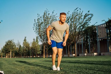 Spor adamı spor yaşam tarzında spor yapıyor.