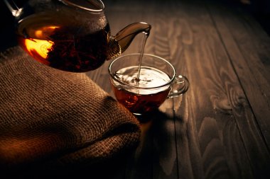 Çay, sıcak içecek geleneksel tören kahvaltısı.