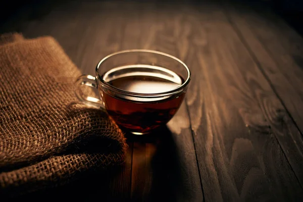 Frisch gebrühter Tee Heißgetränk morgens Frühstück Naturprodukt — Stockfoto