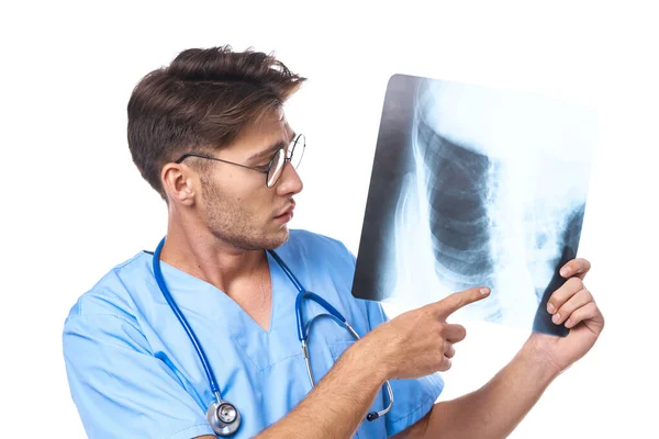 Radyolog sağlık tedavisi x-ray inceleme ışığı arka planı — Stok fotoğraf