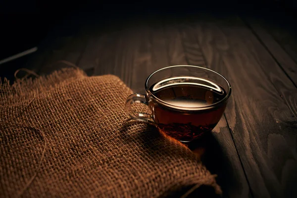 Kopje thee warm drinken traditionele ceremonie ontbijt als — Stockfoto