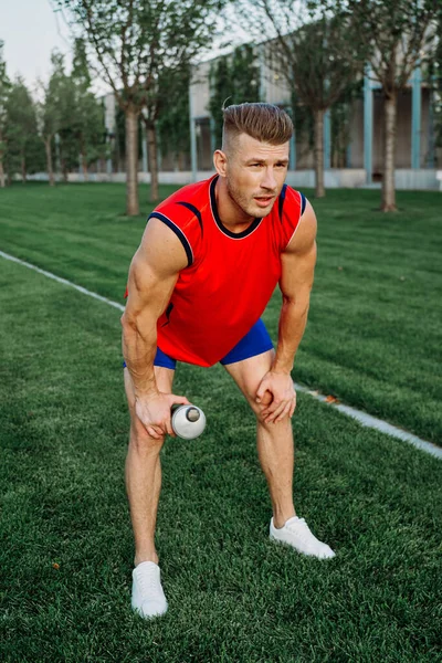 Parkın çapraz yaşam tarzında sporcu.