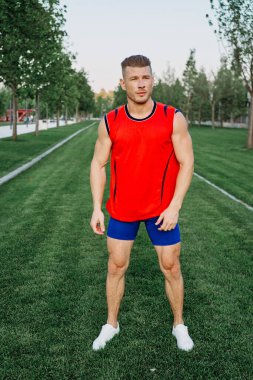 Parkın çapraz yaşam tarzında sporcu.