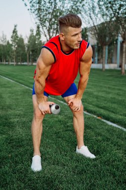 Parkın çapraz yaşam tarzında sporcu.