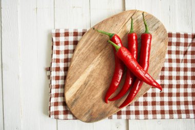 Sıcak kırmızı biber organik taze yemek Meksika yemeği