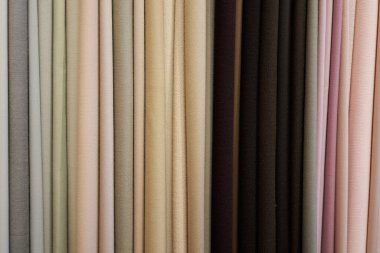 Renkli kumaş moda tekstil dokusu endüstrisi