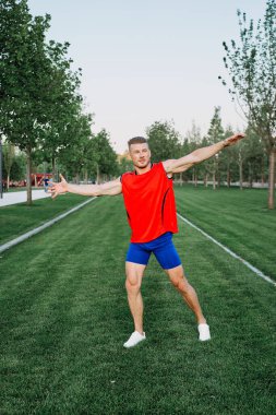 Parkın çapraz yaşam tarzında sporcu.