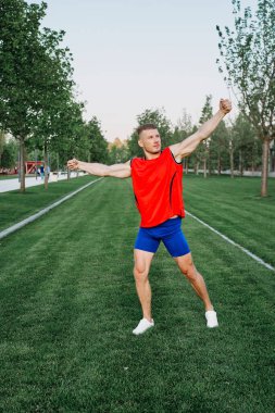 Parkın çapraz yaşam tarzında sporcu.