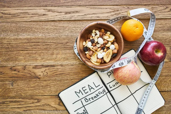 朝食良い栄養フルーツ健康ライフスタイル食事 — ストック写真