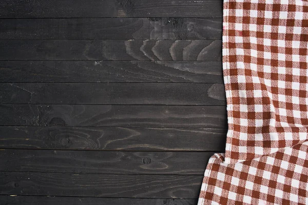 Masa örtüsü koyu ahşap mutfak tekstil dokusu