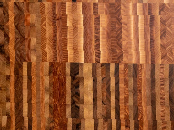 Background Wooden Texture Beautiful Wooden Mosaic Assembled Wooden Pieces Different — Stock Photo, Image