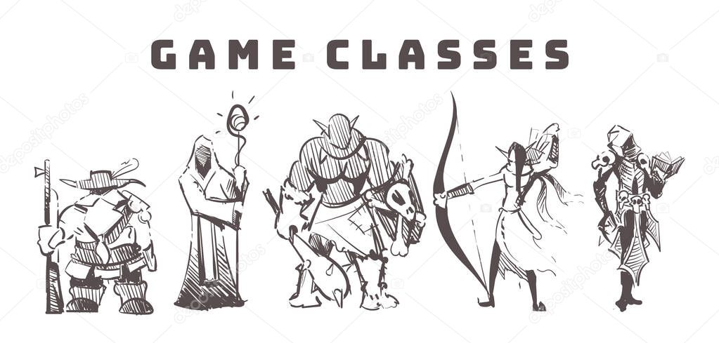 Game races and classes of MMORPG games