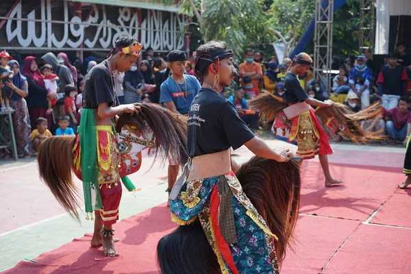 Kuda Lumping Performing Arts Kuda Lumping Dance Art Indonesia — стоковое фото