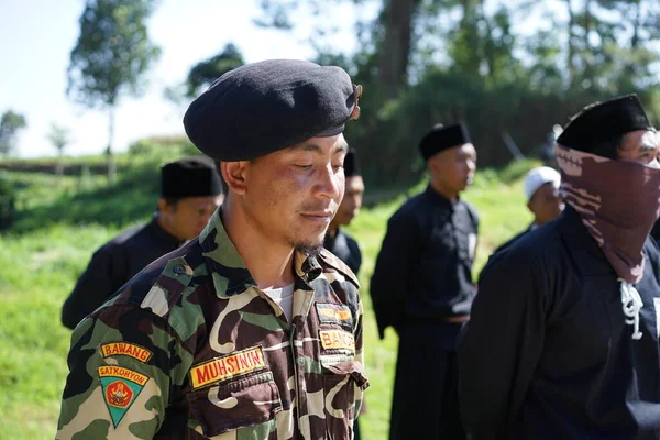 Солдати Уніформі Виконують Церемонію Незалежності Індонезії — стокове фото