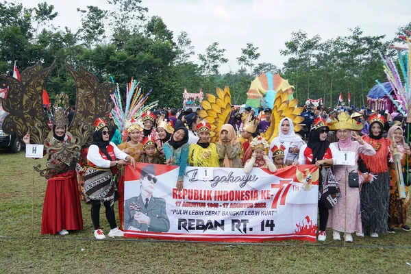 Carnival Celebrate 77Th Independence Day Republic Indonesia — Foto Stock