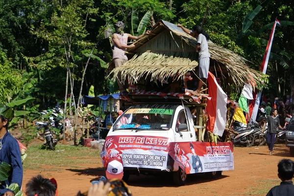 Carnival Celebrate 77Th Independence Day Republic Indonesia — ストック写真