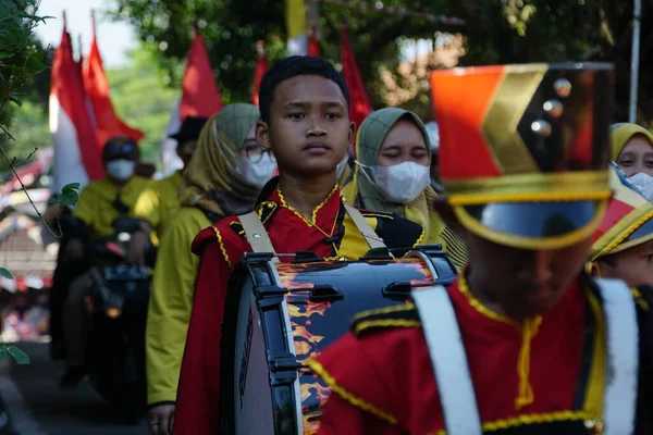 Carnival Celebrate 77Th Independence Day Republic Indonesia — 스톡 사진