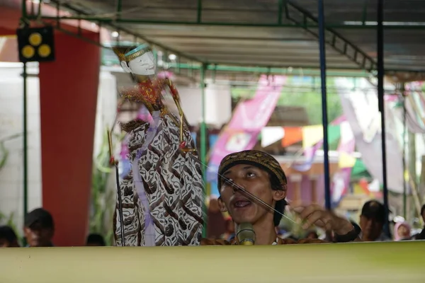 Шляхом Традиційних Індонезійських Постановок Вайянг Цей Вайянг Називається Вайянг Голек — стокове фото