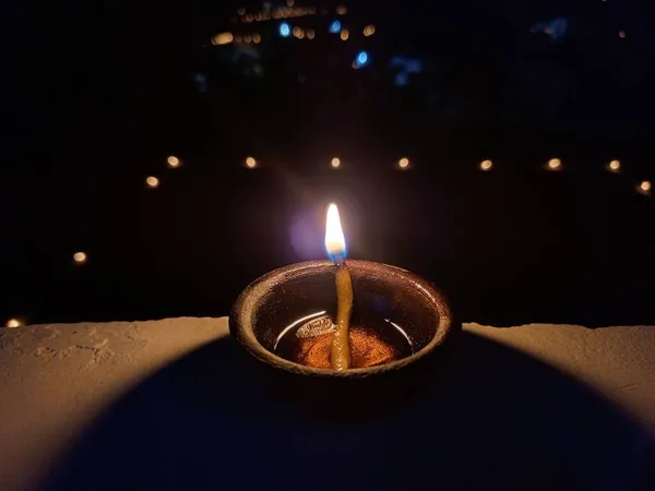 Diya Bati Diwali Festivals Dipak Deepak — Stockfoto