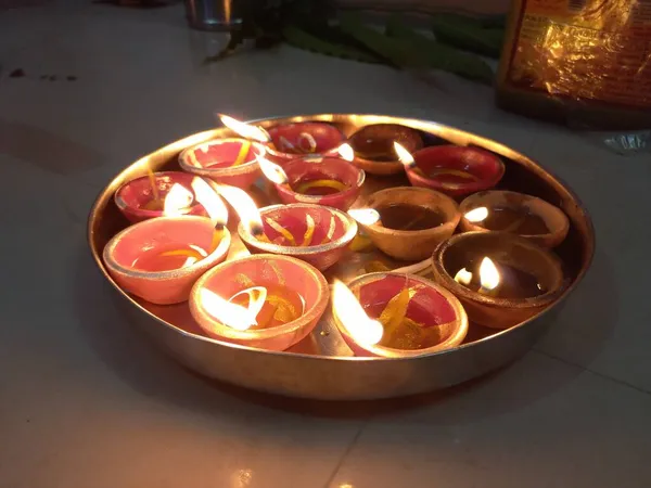 Diya Bati Diwali Festivals Dipak Deepak — Stock Photo, Image