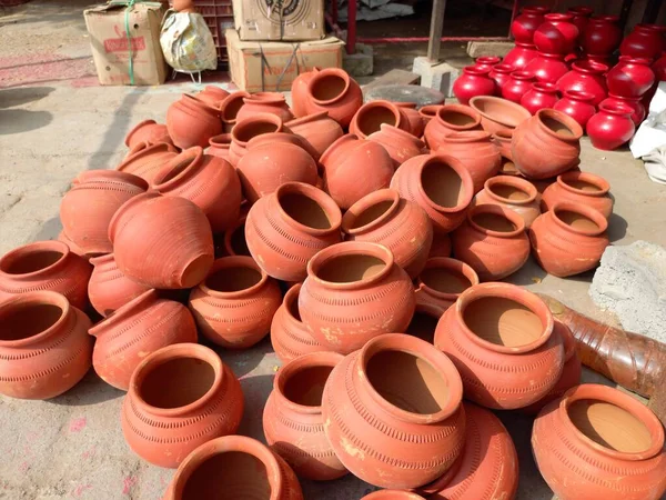 Clay Pottery Mitti Bartan — Stock Photo, Image