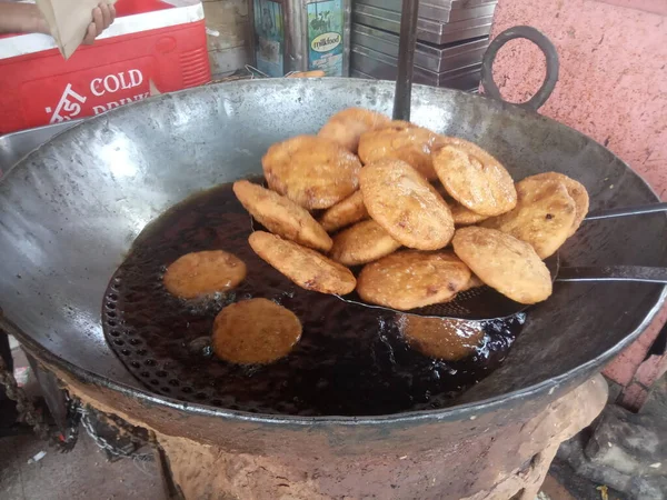 Jaipur Kachori Pyaaz Kachori Rajasthani Kachori — стокове фото