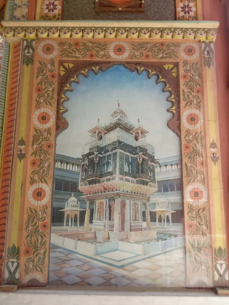 Патрика Ворота Находится Джайпуре Раджастхан Индия — стоковое фото