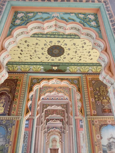 Patrika Brána Nachází Jaipur Rajasthan Indie — Stock fotografie