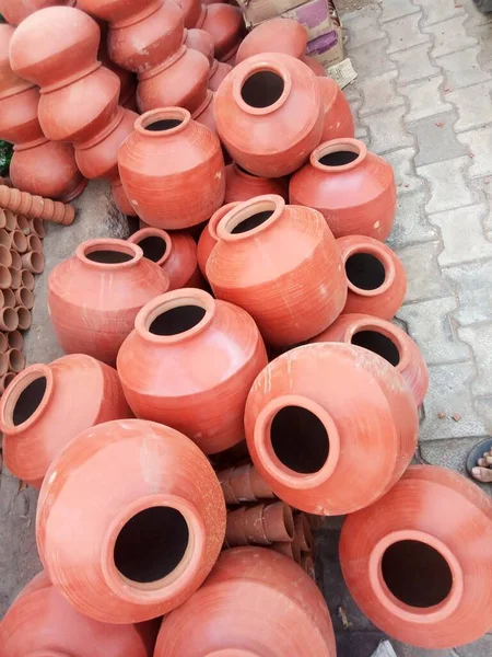 Mitti Barat Clay Pottery Rajasthan — Stock Photo, Image